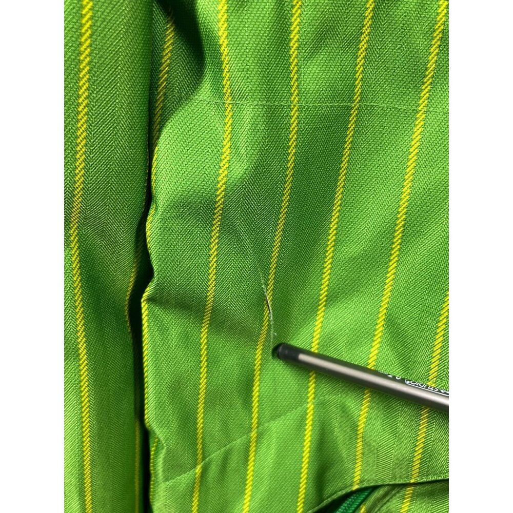 BURTON Jacket Mens Size Small Green DryRide Striped Hooded Insulated Waterproof - Picture 6 of 16